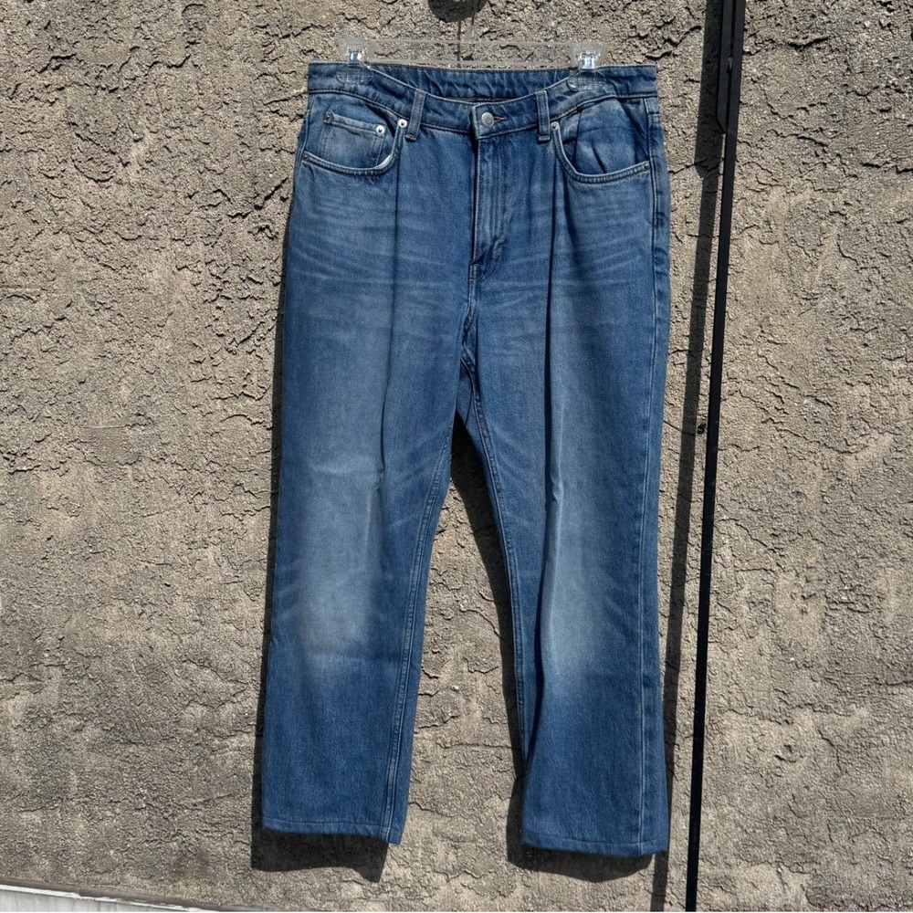 Weekday City High Slim Jeans Women 30x30 Blue High Rise Denim